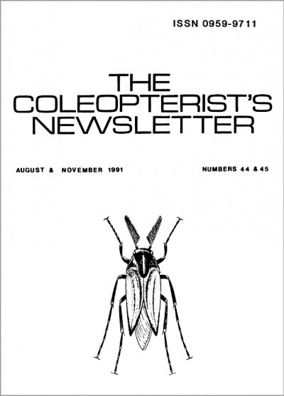 Cover of The Coleopterist's Newsletter 44-45